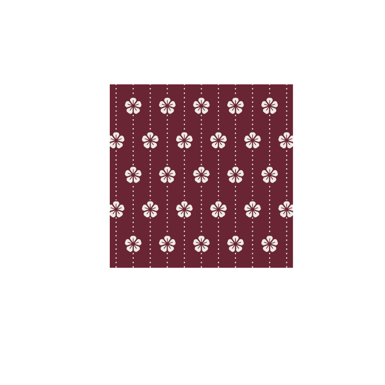 japanese inspired pattern vector featuring delicate floral motifs on a rich maroon background
