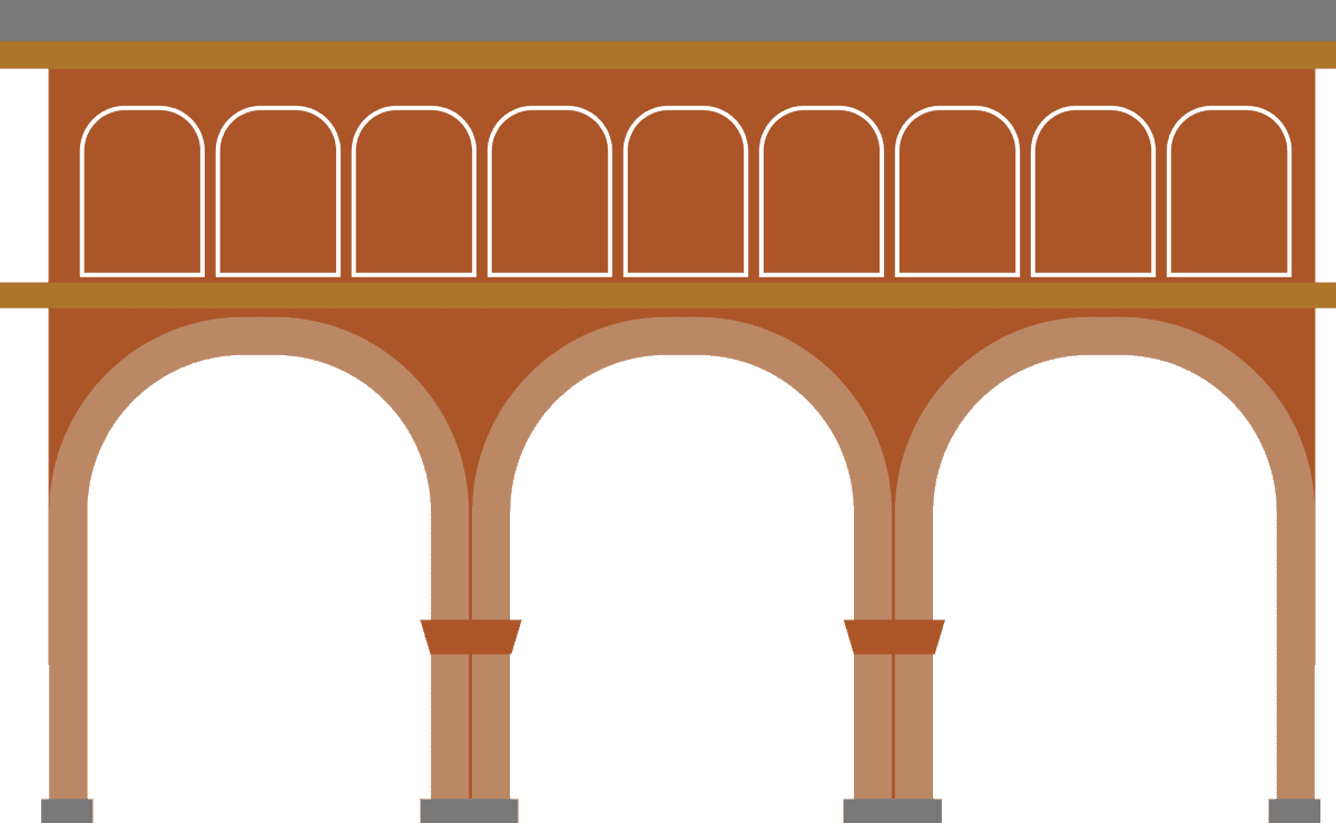japanese ancient architecture and structure with elegant arches and traditional materials
