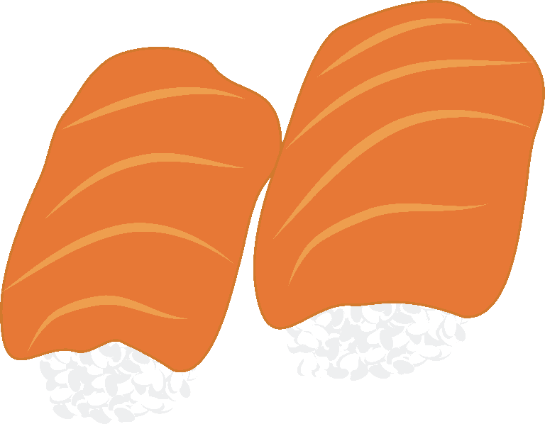 japanese sushi seafood illustration