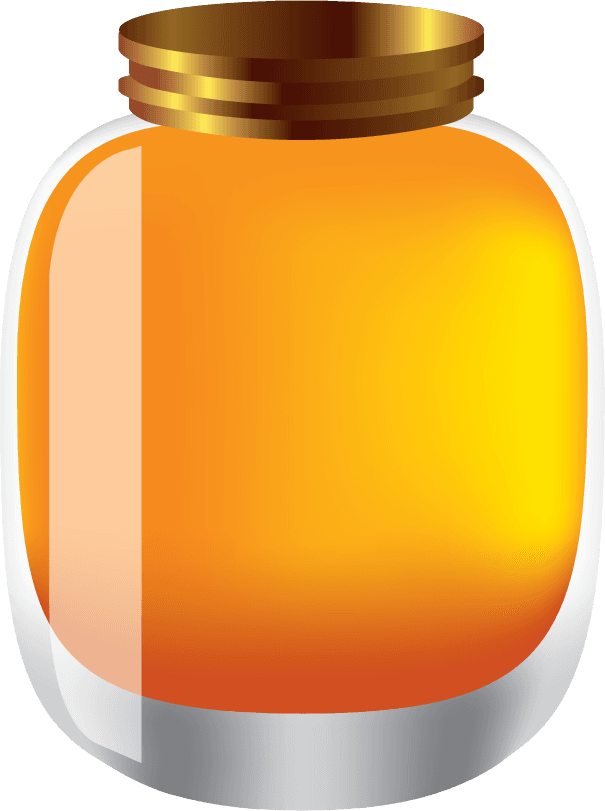 jars of honey bee honey dripping effect background vector