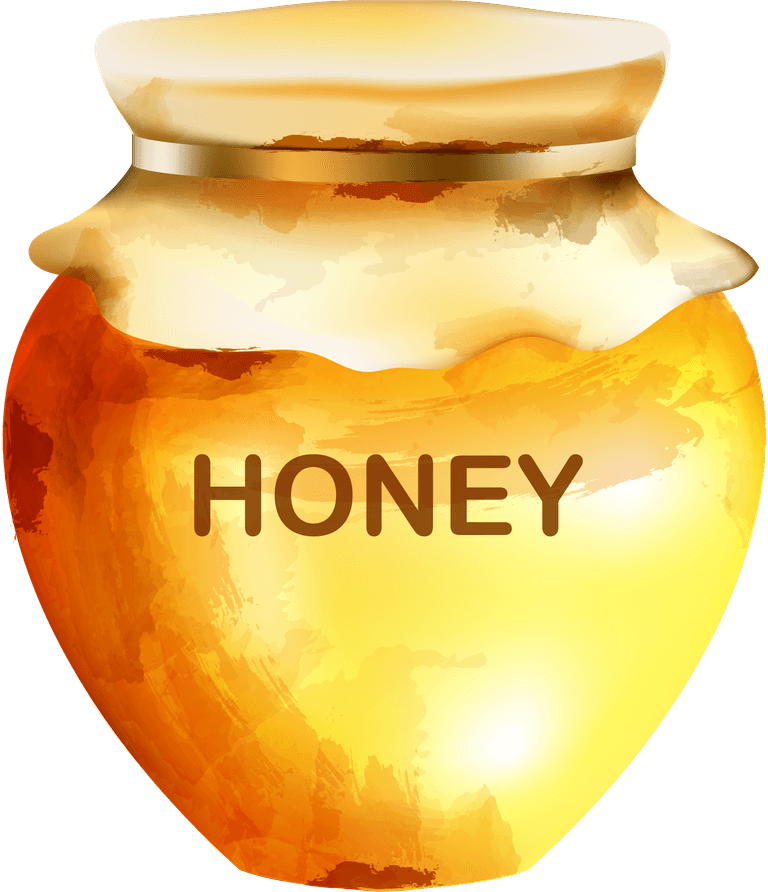 jars of honey honey watercolor set with jar dipper bees honeycomb house bucket