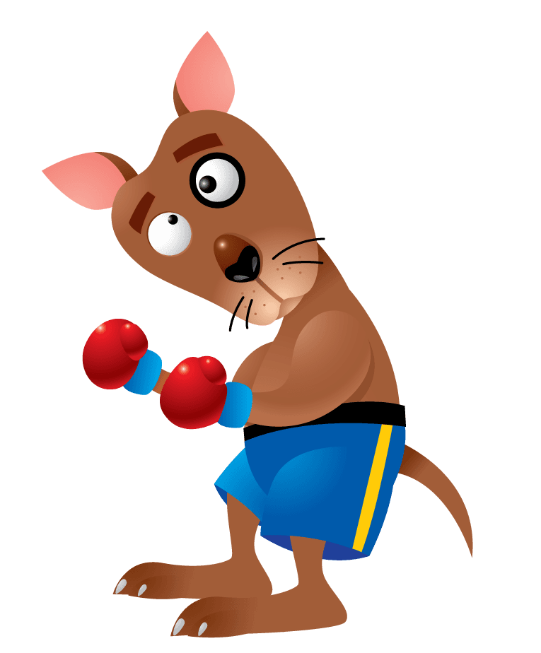 fun and vibrant kangaroo animal characters vectors perfect for children's illustrations and playful designs