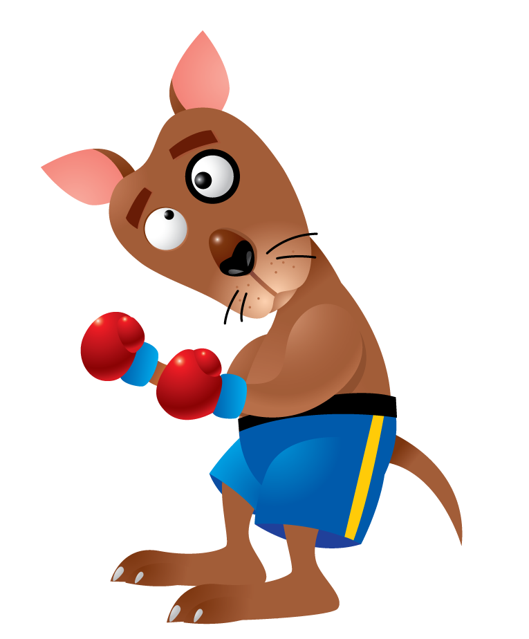 fun and vibrant kangaroo animal characters vectors perfect for children's illustrations and playful designs