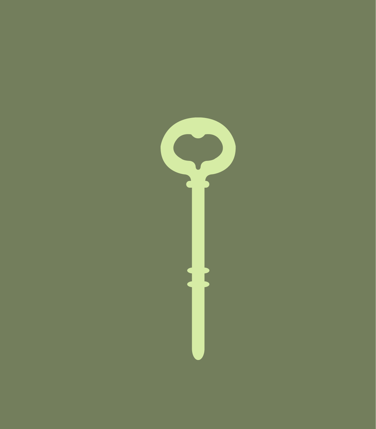 key lock icons collection flat retro 