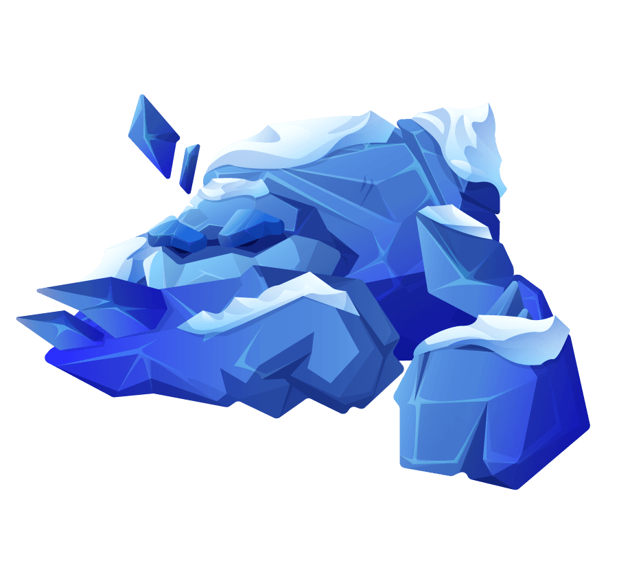 kicker ice golem character different poses