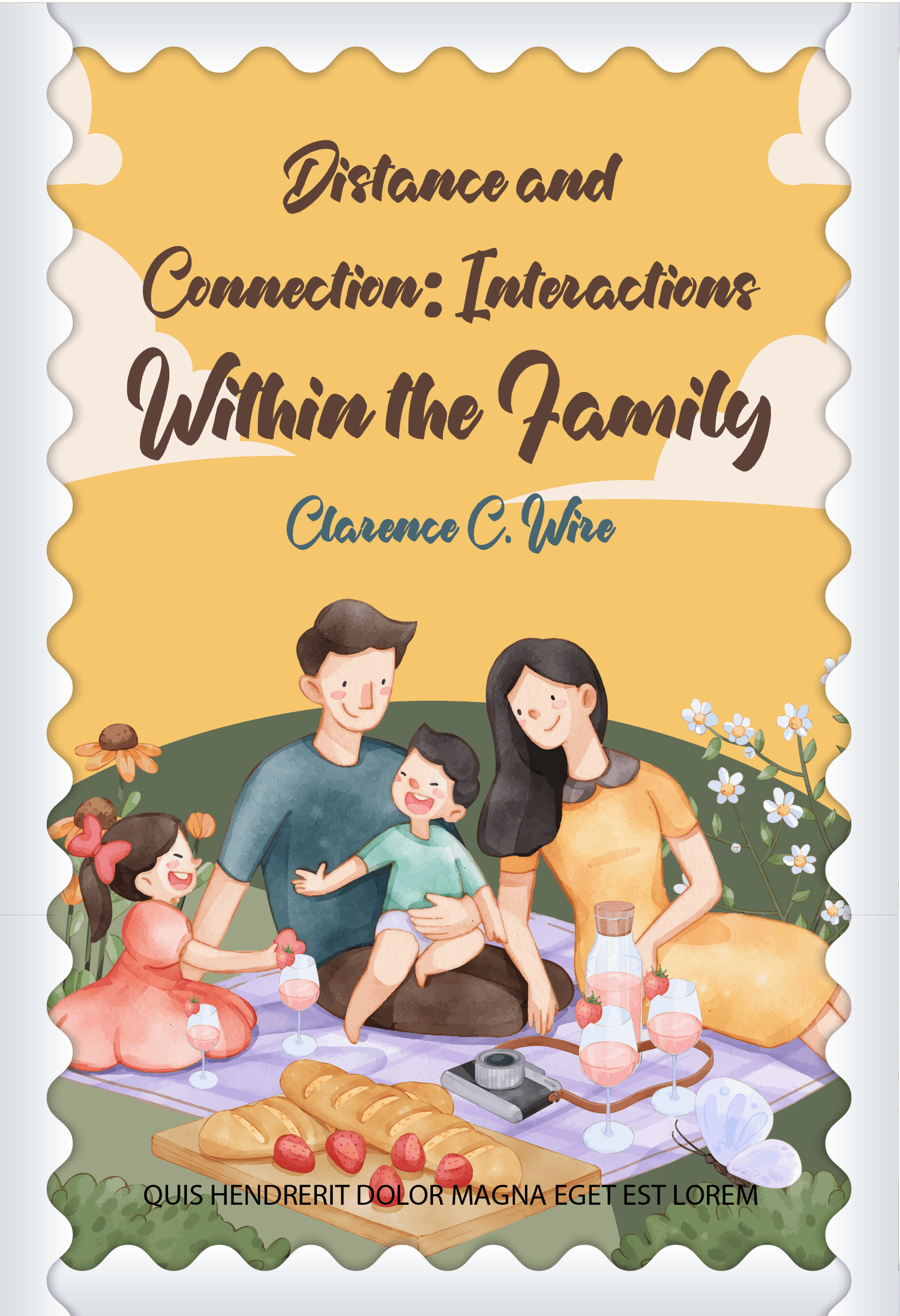 kid and family book cover template