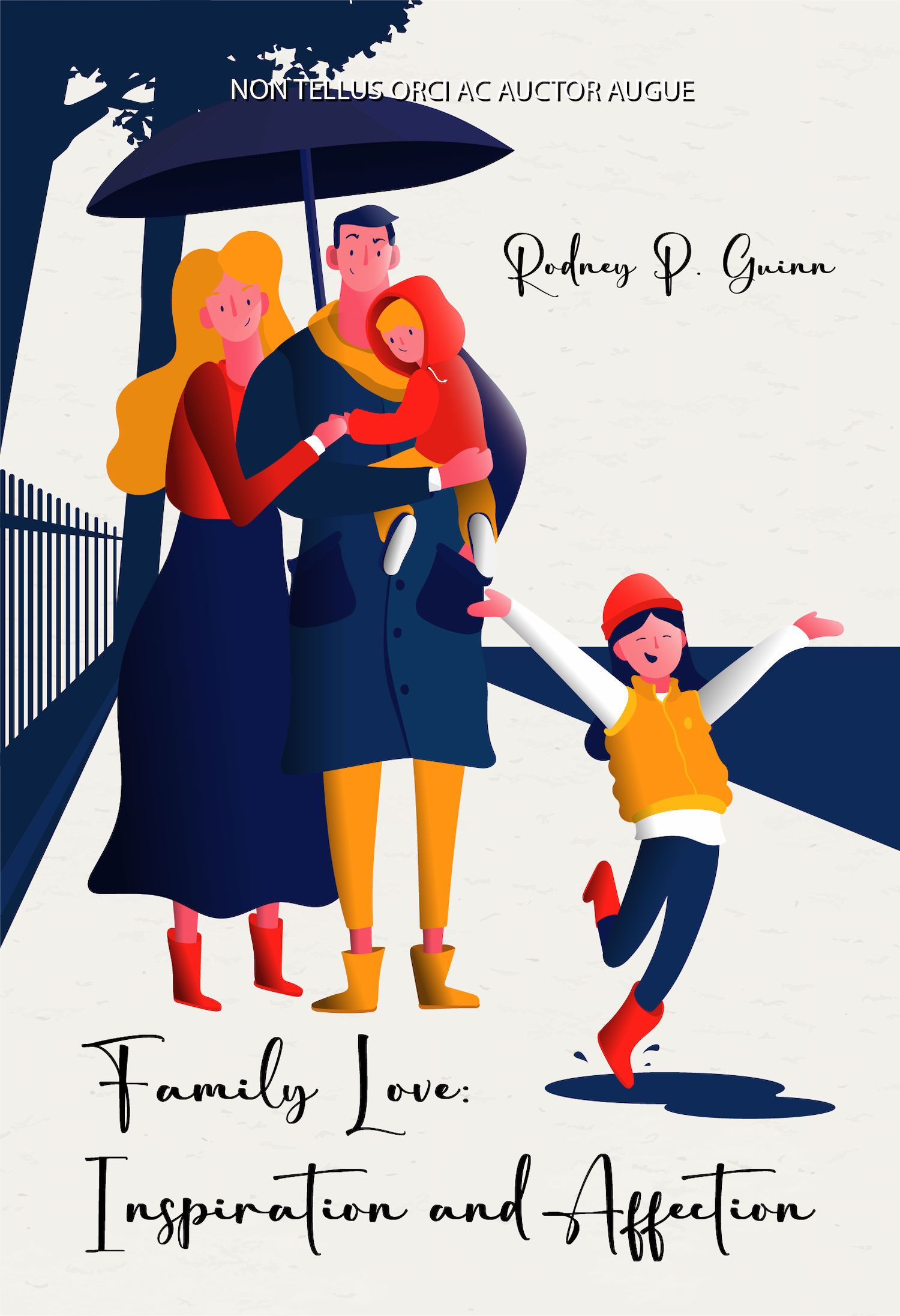 kid and family book cover template