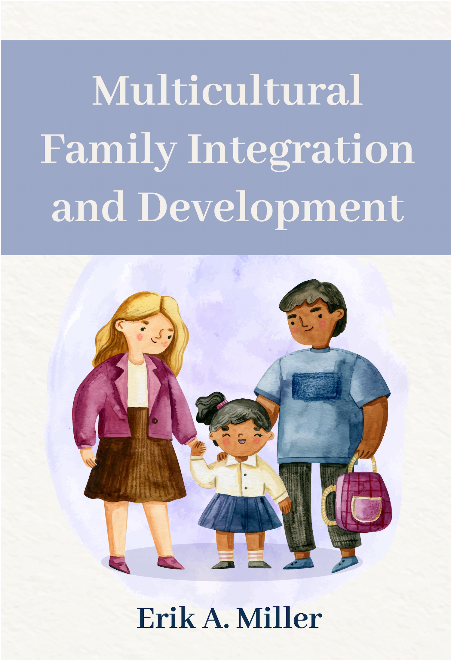 kid and family book cover template