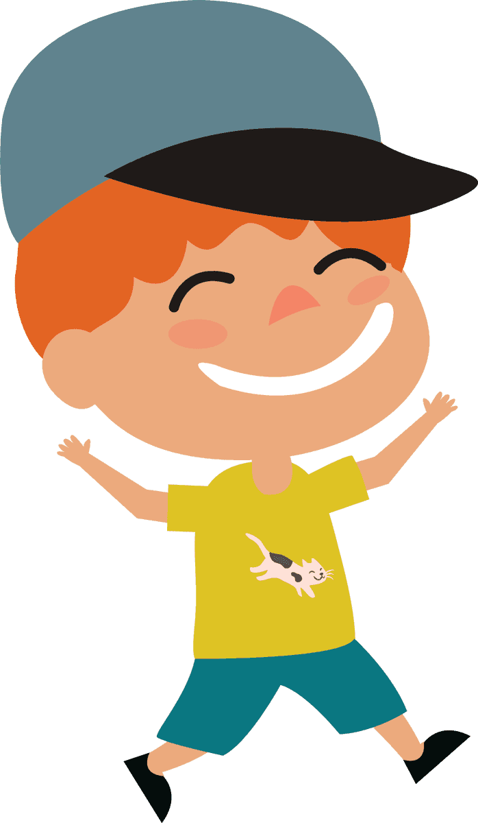 kids icons collection colored cartoon 