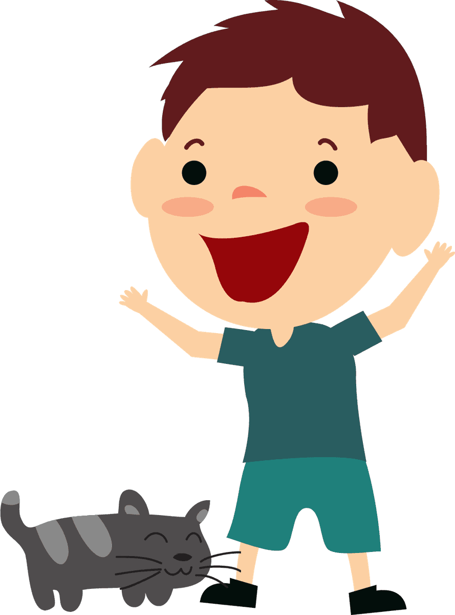 kids icons collection colored cartoon happy child character for fun activities