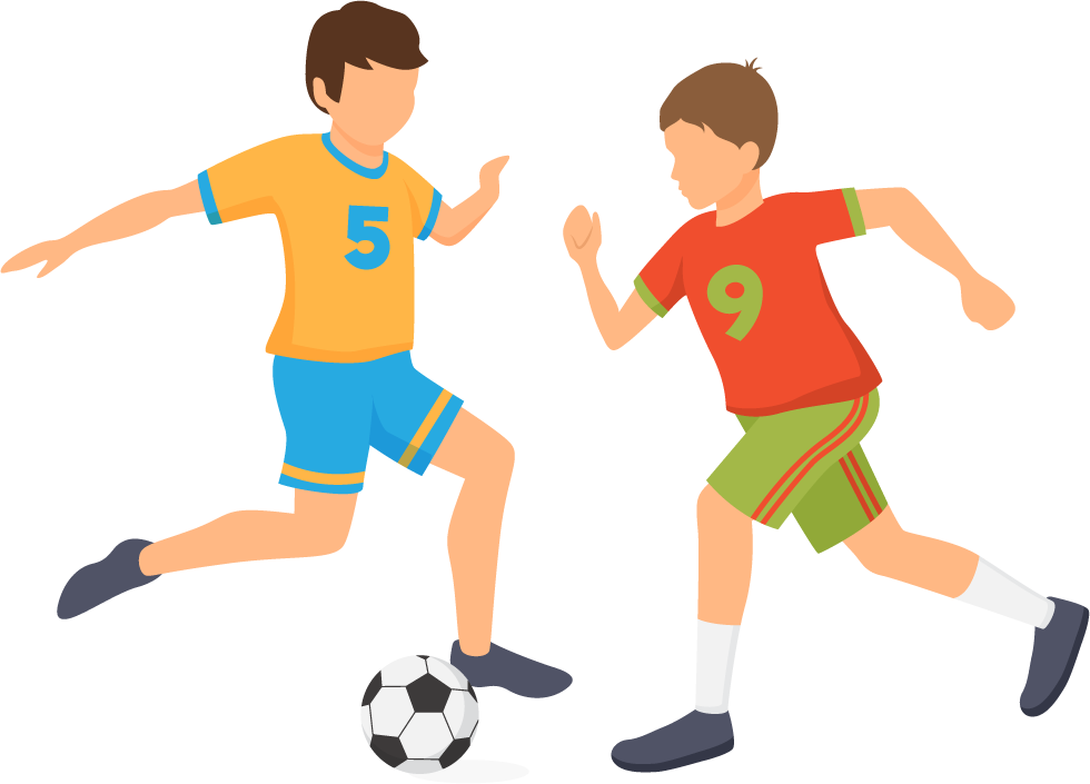 high school athletics sports icons for soccer, enhancing youth engagement and team spirit