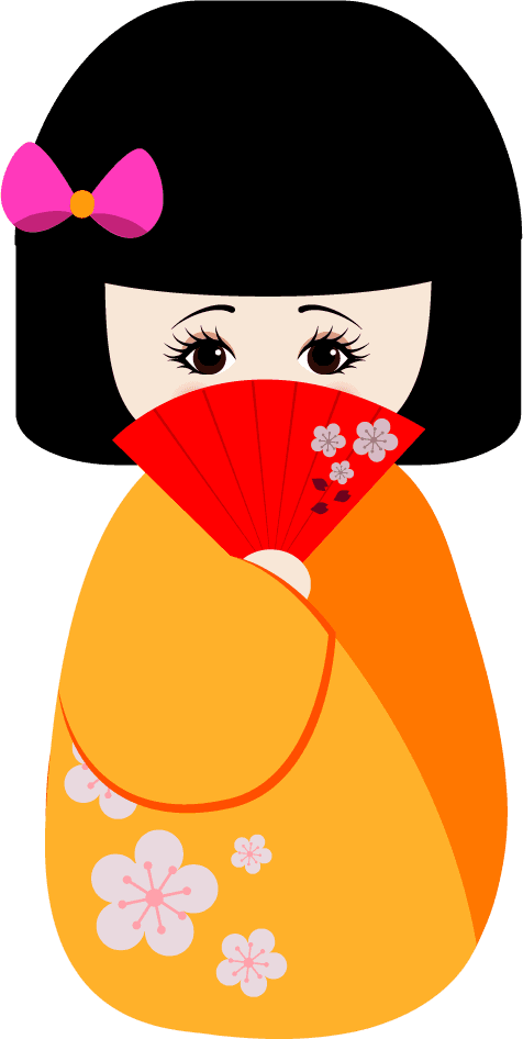 kimono doll japan cultural doll set