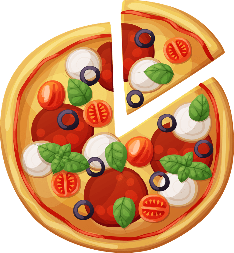 kind pizza material with fresh ingredients perfect for tasty meal presentations