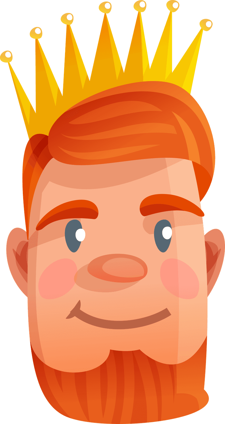 king royal characters cartoon set featuring charming crowns and playful designs for playful storytelling
