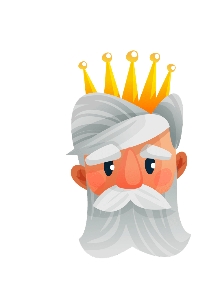 king royal characters cartoon set featuring whimsical crowns and vibrant personalities for creative projects