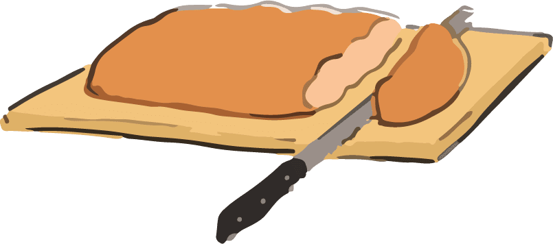 kitchen tools food buttermilk biscuits and cook sleep art hand paint vector
