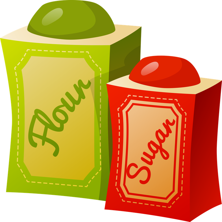 kitchenware cooking decorative icons set featuring flour and sugar canisters for home chefs