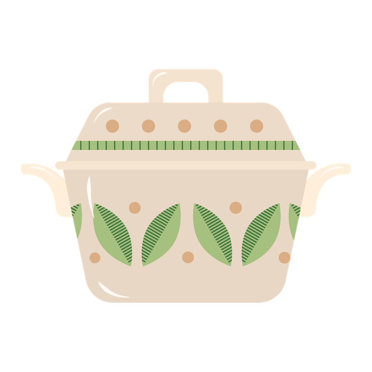 colorful kitchenware and cooking utensils illustration