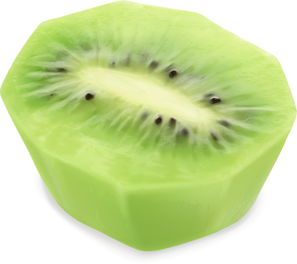 Kiwi fruit juice and splash vector