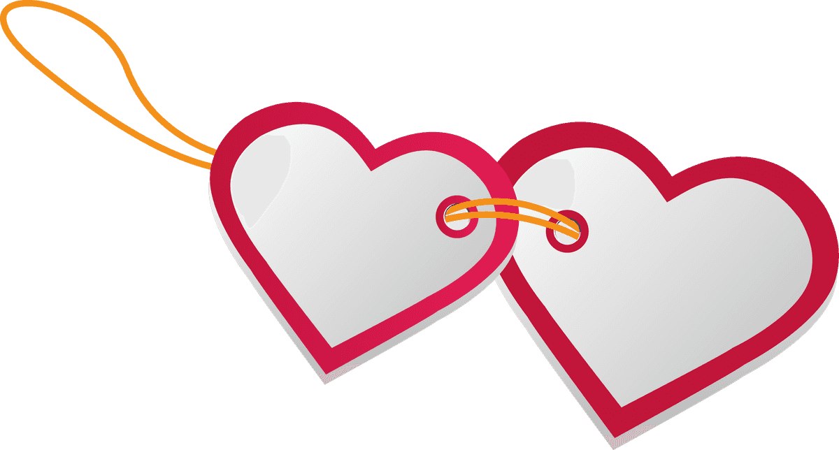 label valentines day sales tags with cute heart shapes for romantic promotions and offers