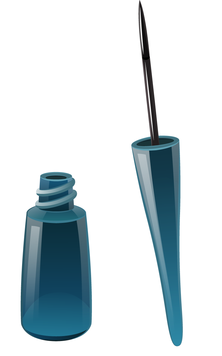 ladies cosmetics make up realistic bottle and applicator for flawless beauty routine