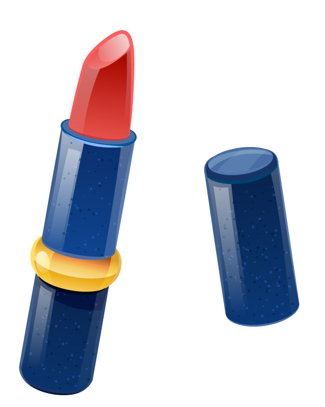 ladies cosmetics make up realistic lipstick in glamorous blue packaging for modern beauty routines