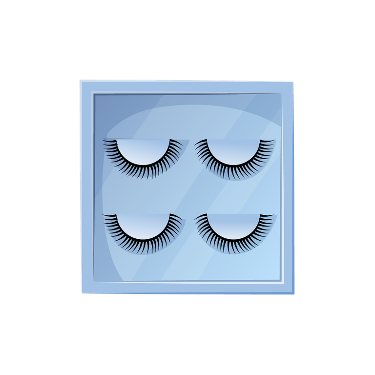 ladies cosmetics make up realistic eyelash kit for stunning looks and beauty enhancement