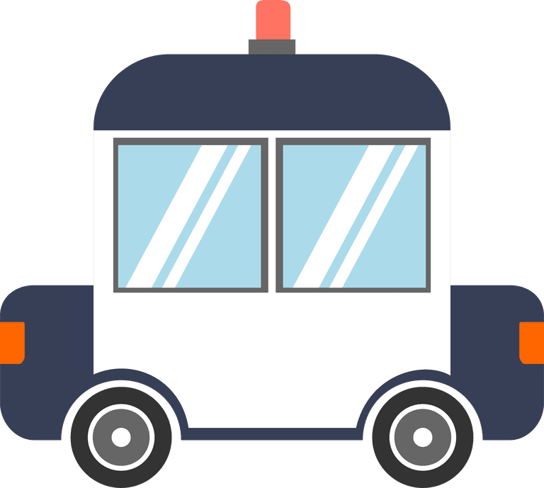 land transportation clipart set collections in flat style