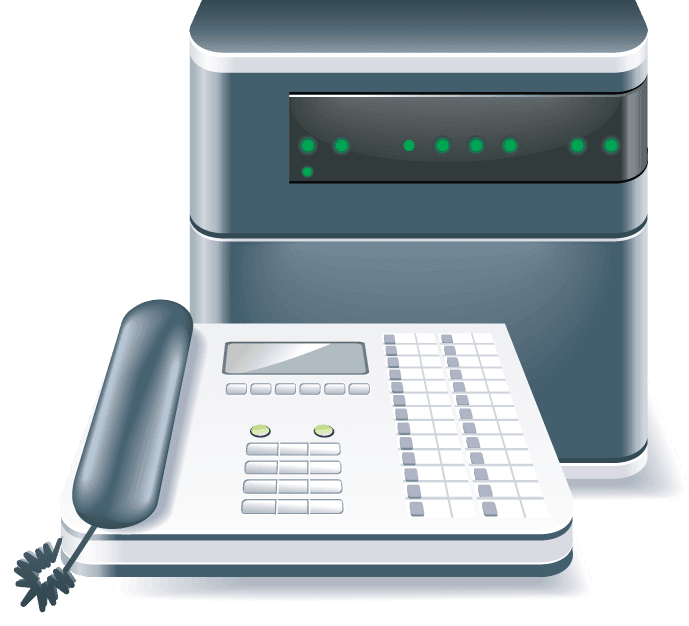 landline fax machine printers fax machines projectors and other office equipment vector