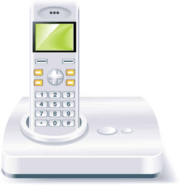 landline printers fax machines projectors and other office equipment vector