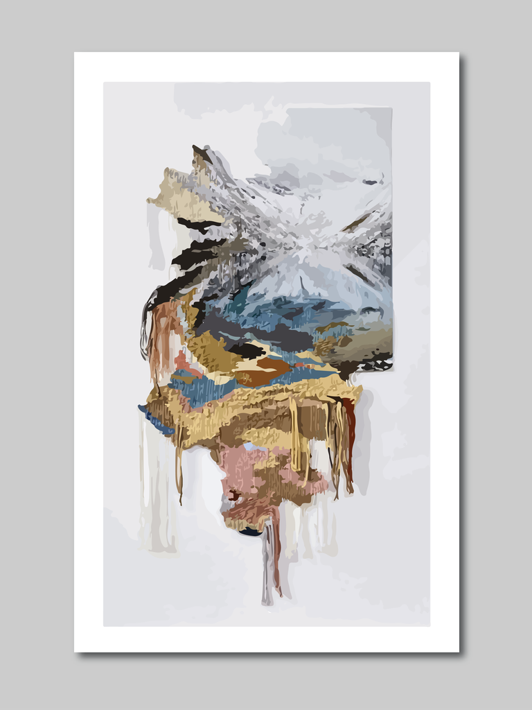 landscape nature art water color vector