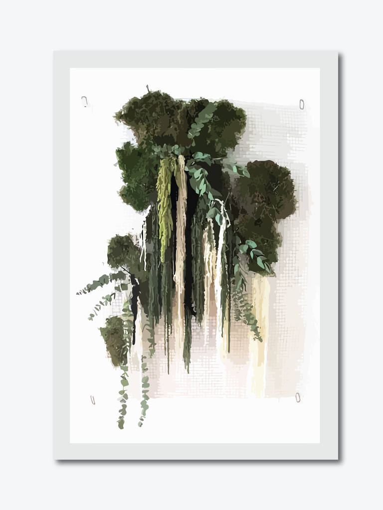 landscape nature art water color vector