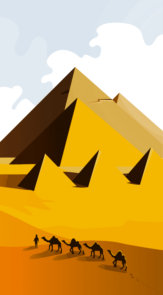 landscape paintings colored classic decor featuring majestic pyramids and desert camels