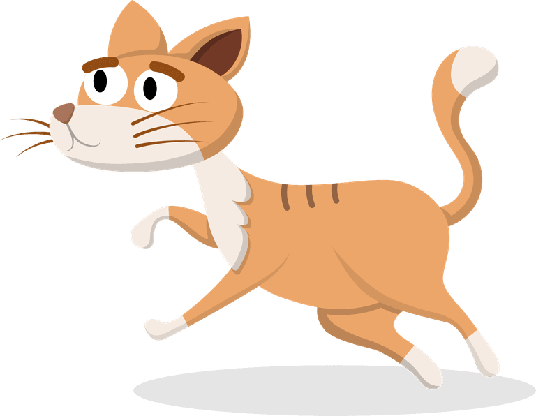 lazy cat animal with various activity for graphic vector