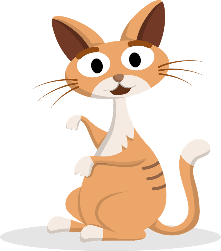 lazy cat animal with various activity for graphic vector