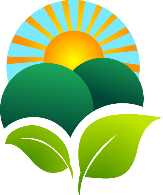 eco green with leaf icon portraying vitality and sustainability in natural settings
