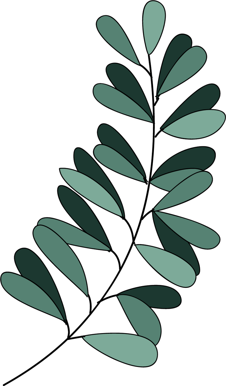 leaf icons collection classic dark green 