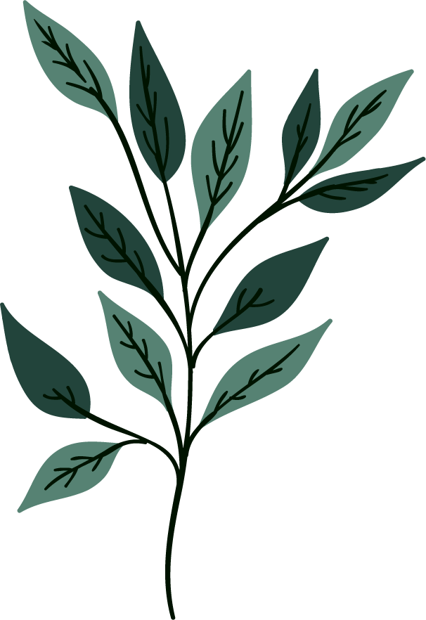 leaf icons collection classic dark green 