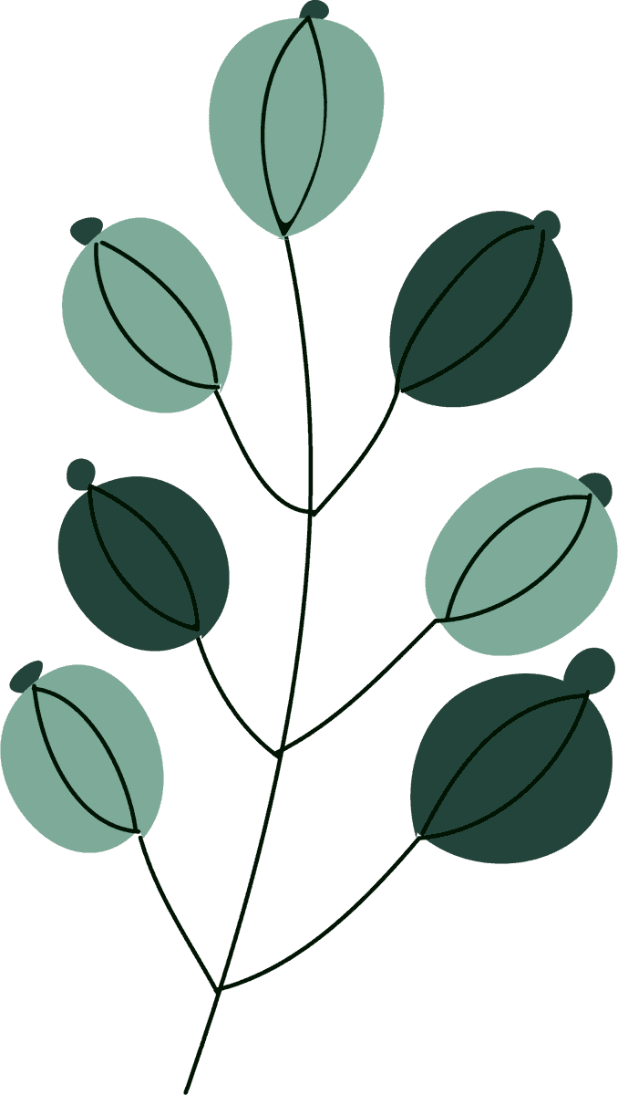 leaf icons collection classic dark green 