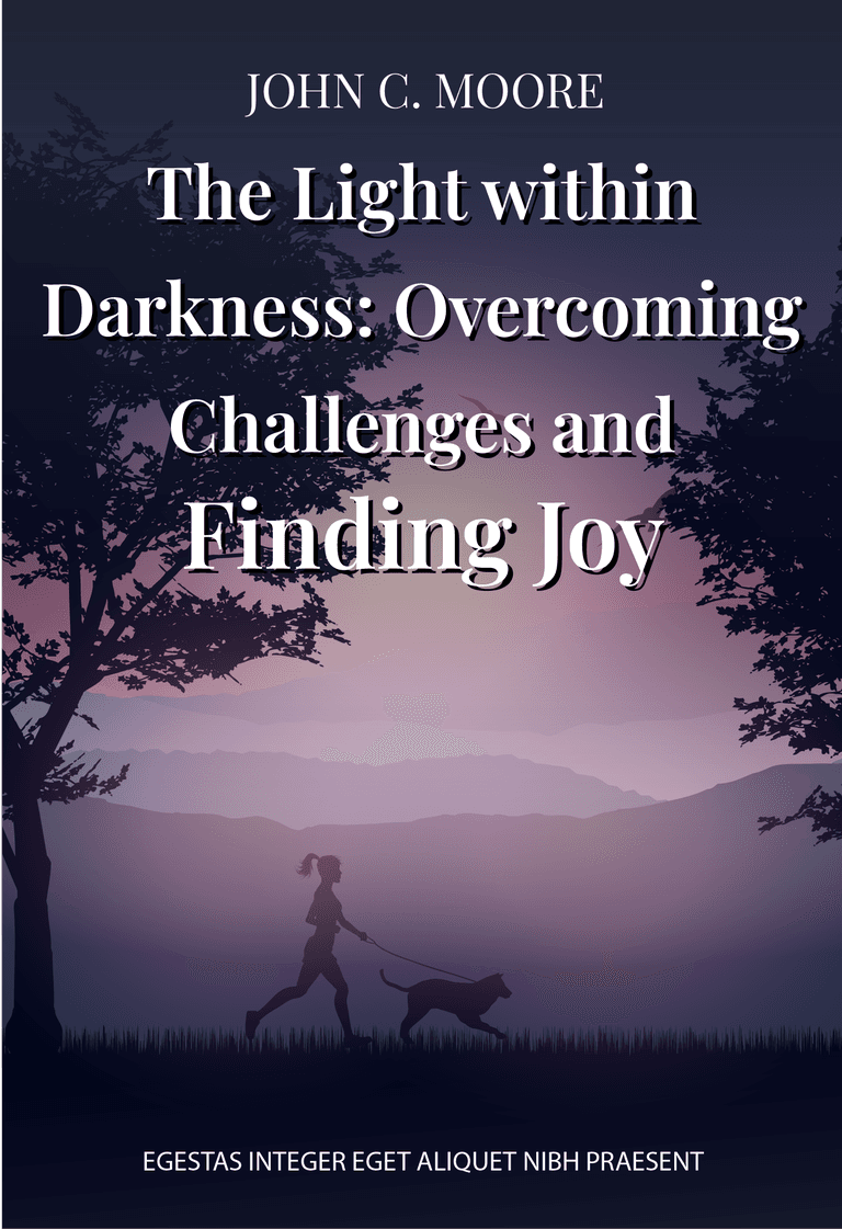 life story book cover template featuring a serene backdrop and inspirational title for personal narratives