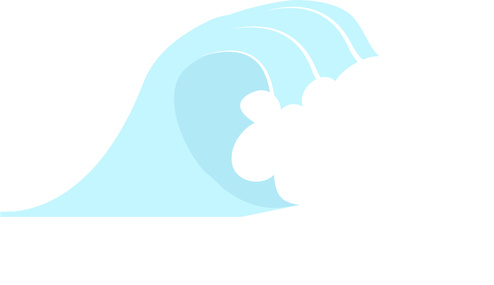 light blue japanese wave doodle for serene backgrounds and peaceful designs