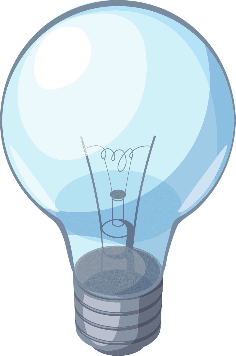 light bulb digestive system icons set