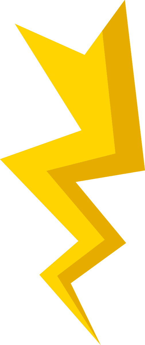simple lightning icons design for creative projects and energetic applications