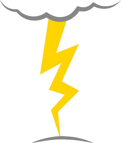 simple lightning icons design