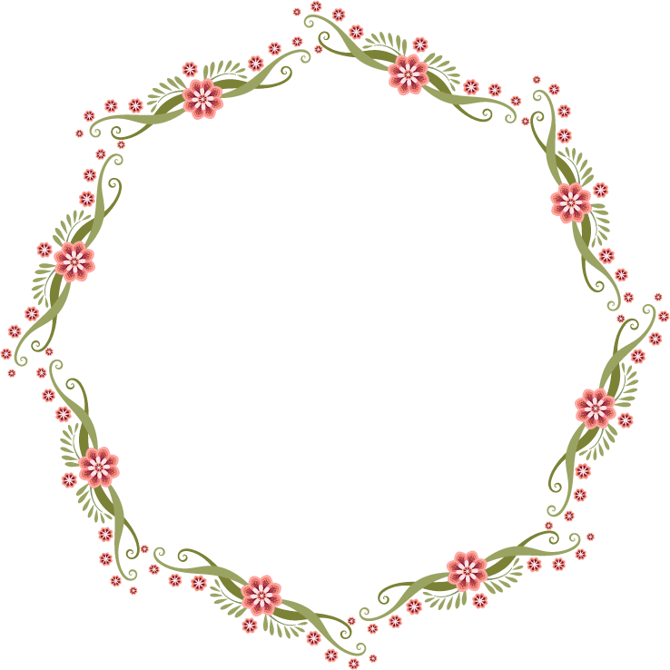 charming line art decorative elements vector wreath with flowers for elegant invitations