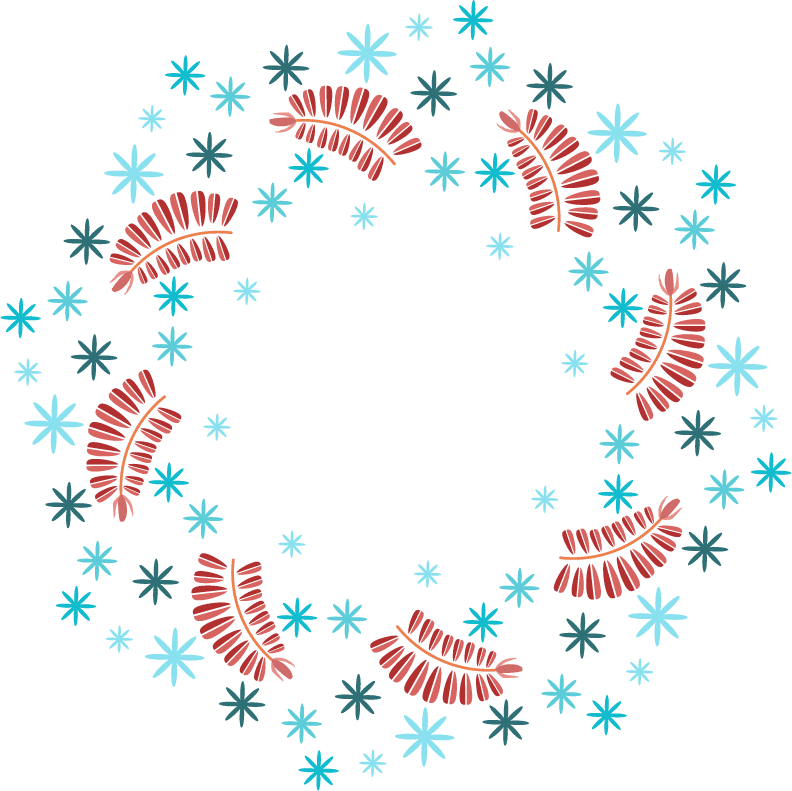 whimsical line art decorative elements vector for festive celebrations and seasonal crafts