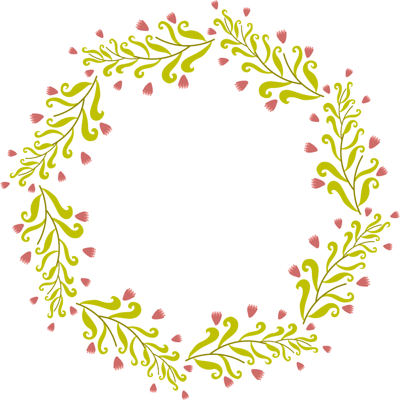 line art decorative elements vector wreath for celebration, invitations, and home decor