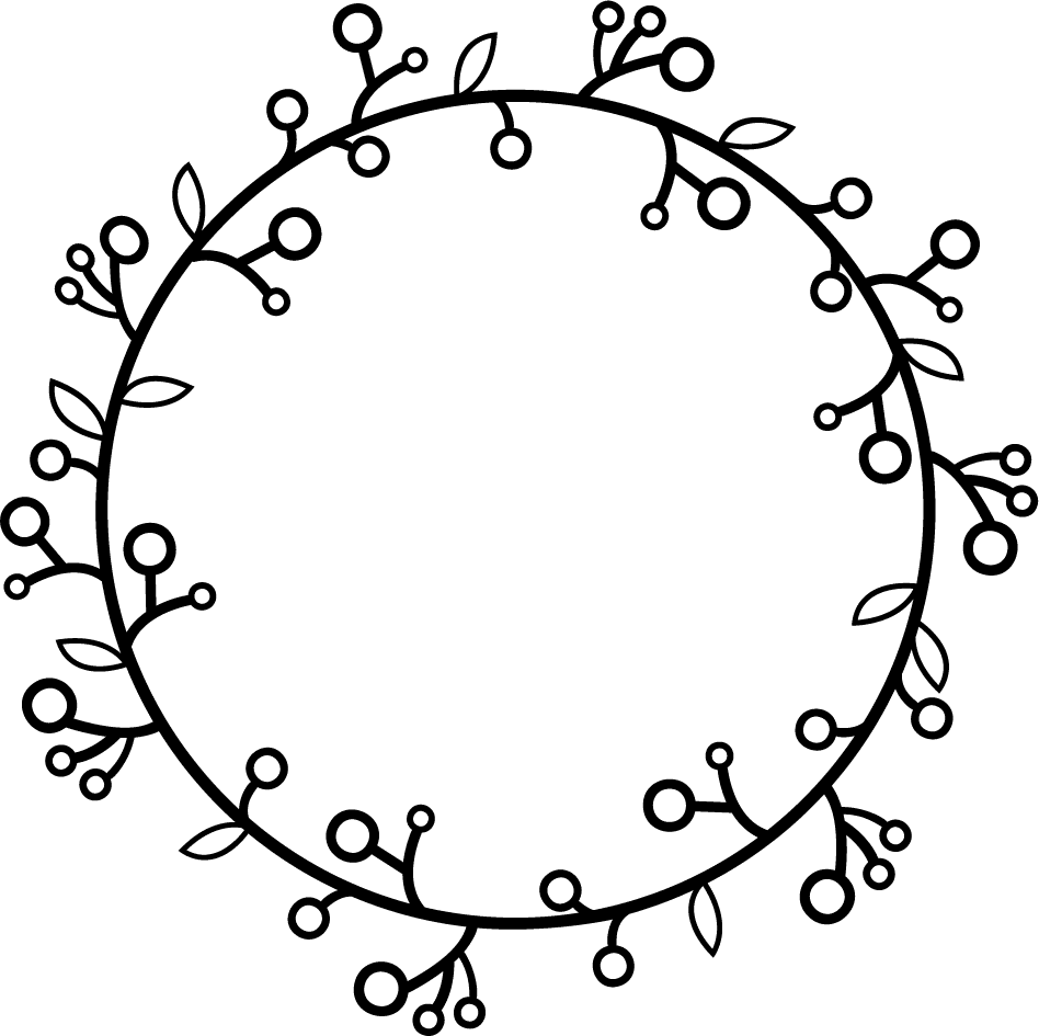 line art laurel wreath greek branches 