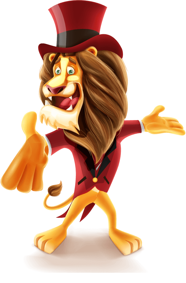 lion circus animal show vector
