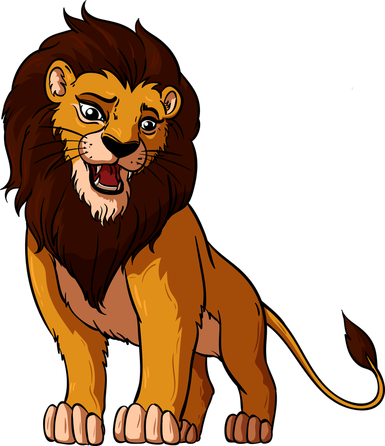 lion lion icons colored cartoon sketch